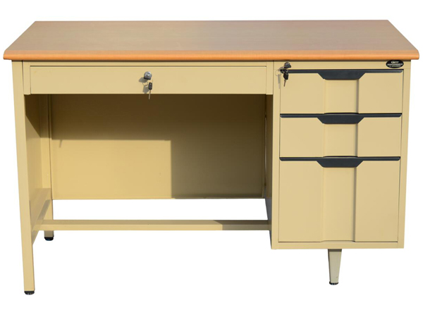 木桌面站腳單柜辦公桌