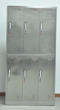 不銹鋼六門更衣柜