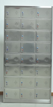 不銹鋼二十四門存物柜