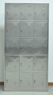 不銹鋼十五門更衣柜