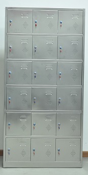 不銹鋼十八門更衣柜