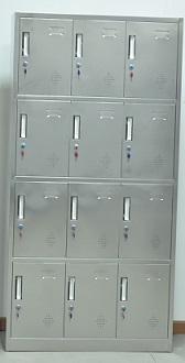 不銹鋼十二門更衣柜